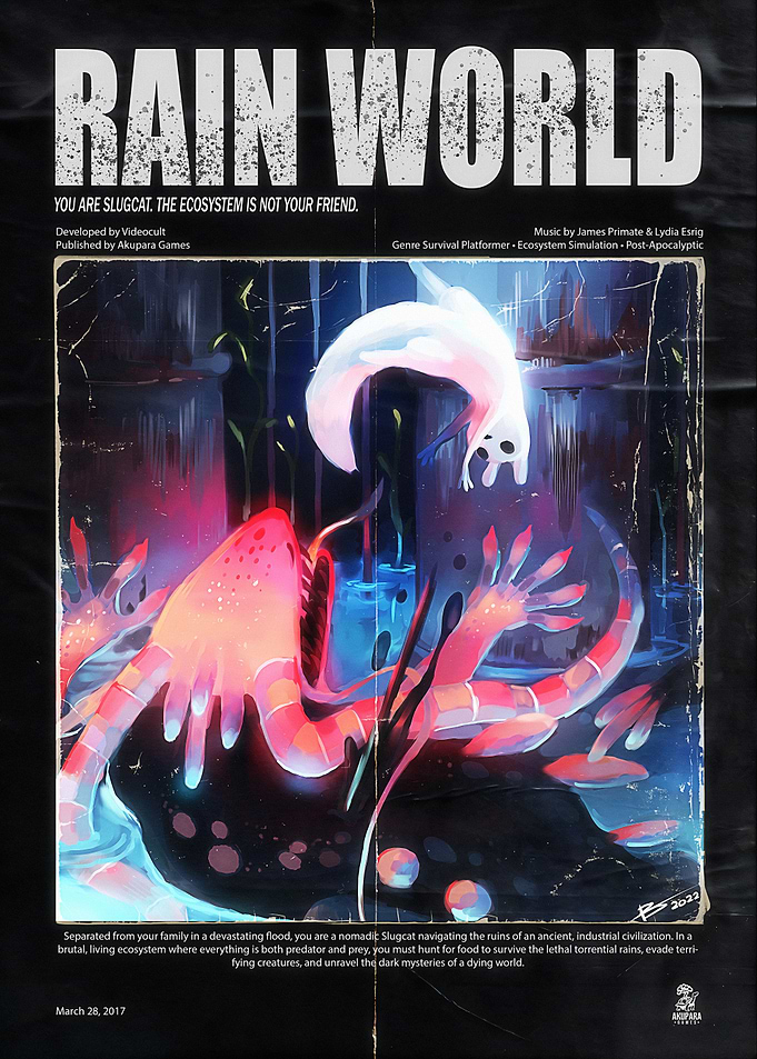 Rain World Video Game Poster