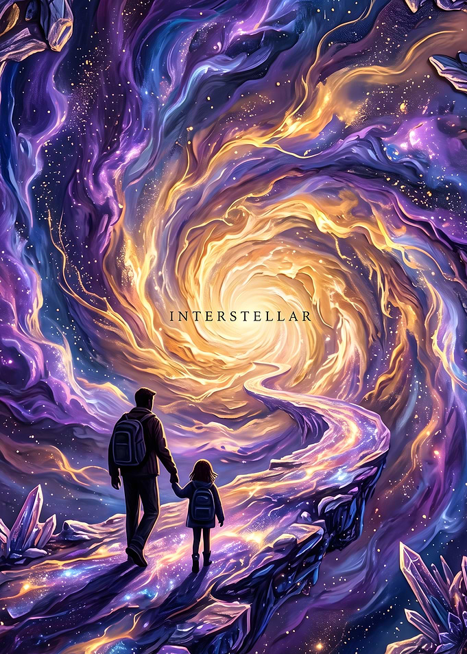 Interstellar Father and Daughter Space Journey