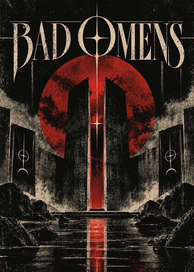 Bad Omens Dark Monolith Poster