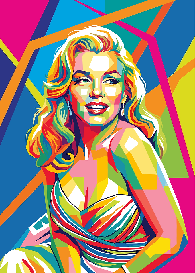 Marilyn Monroe Pop Art Portrait