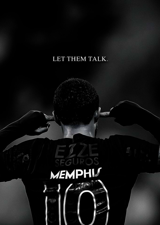 Memphis Depay Let Them Talk Poster