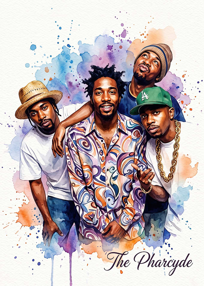 The Pharcyde Watercolor Portrait