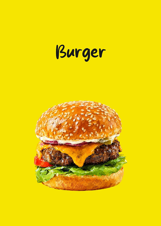 Minimalist Burger Illustration