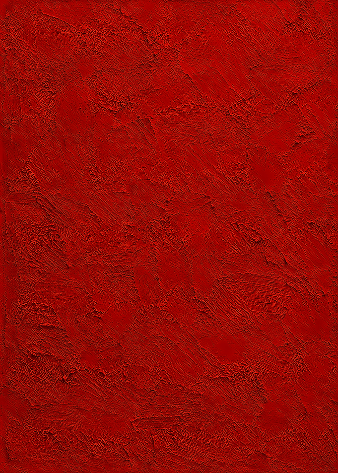 Bold Red Impasto Texture