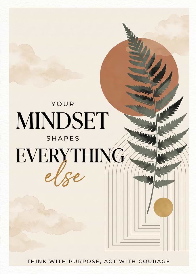 Inspirational Mindset Wall Art Poster