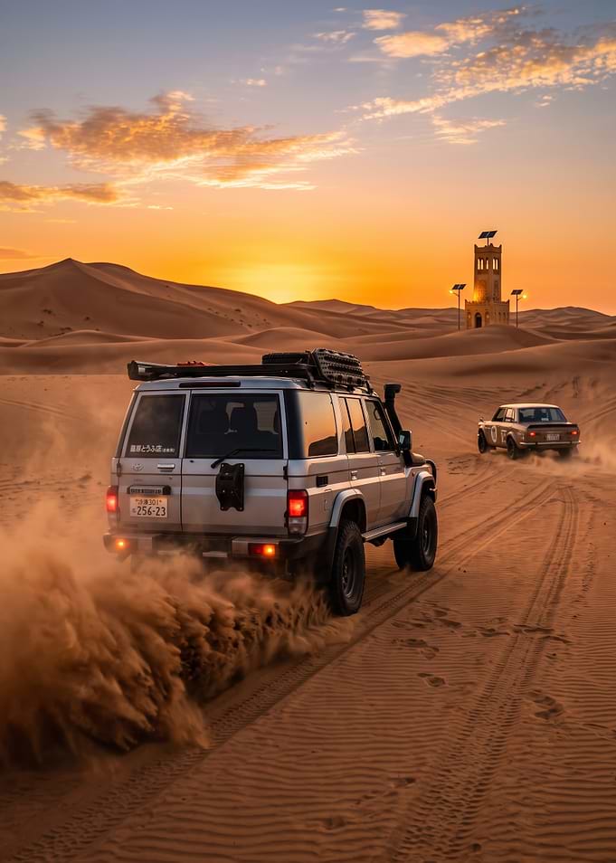 Off-road adventure in the desert
