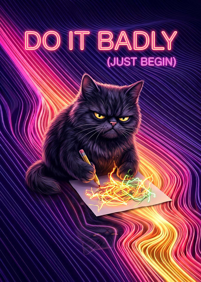 Grumpy Cat Motivational Art