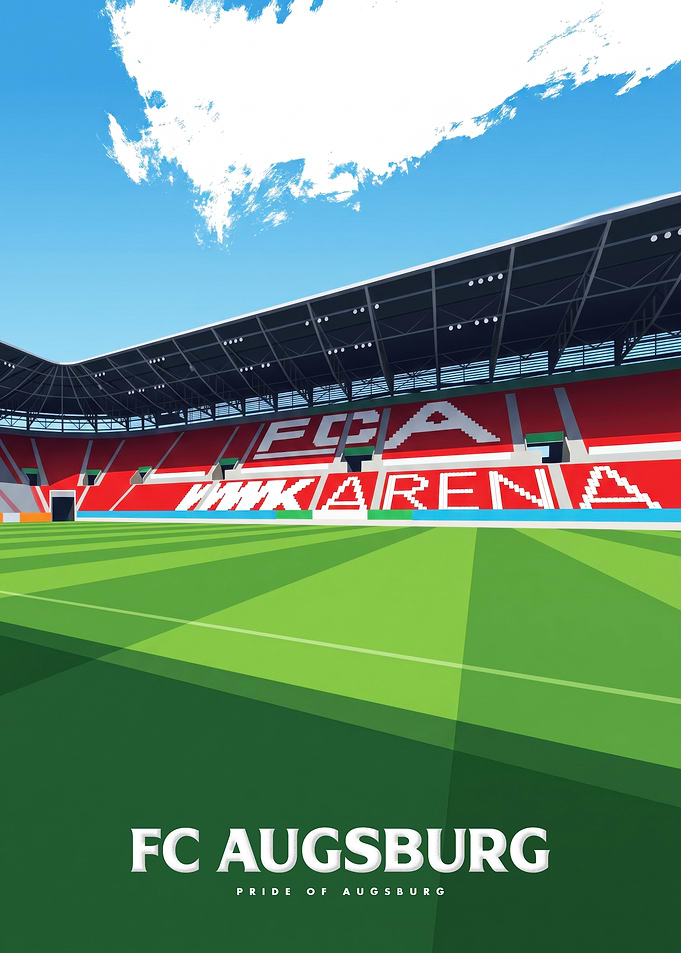 FC Augsburg WWK Arena Poster