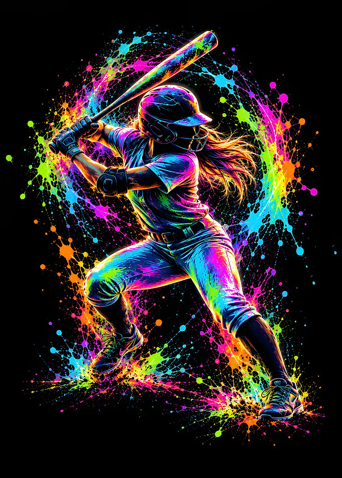Neon Batter Stance