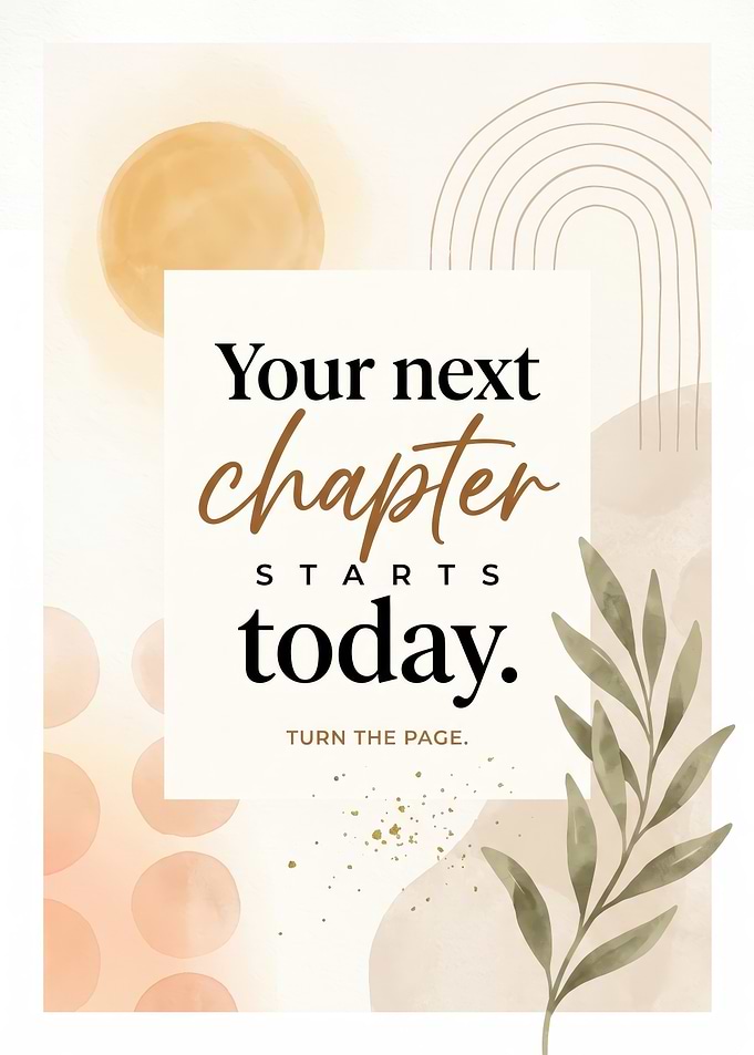 Your Next Chapter Starts Today Poster