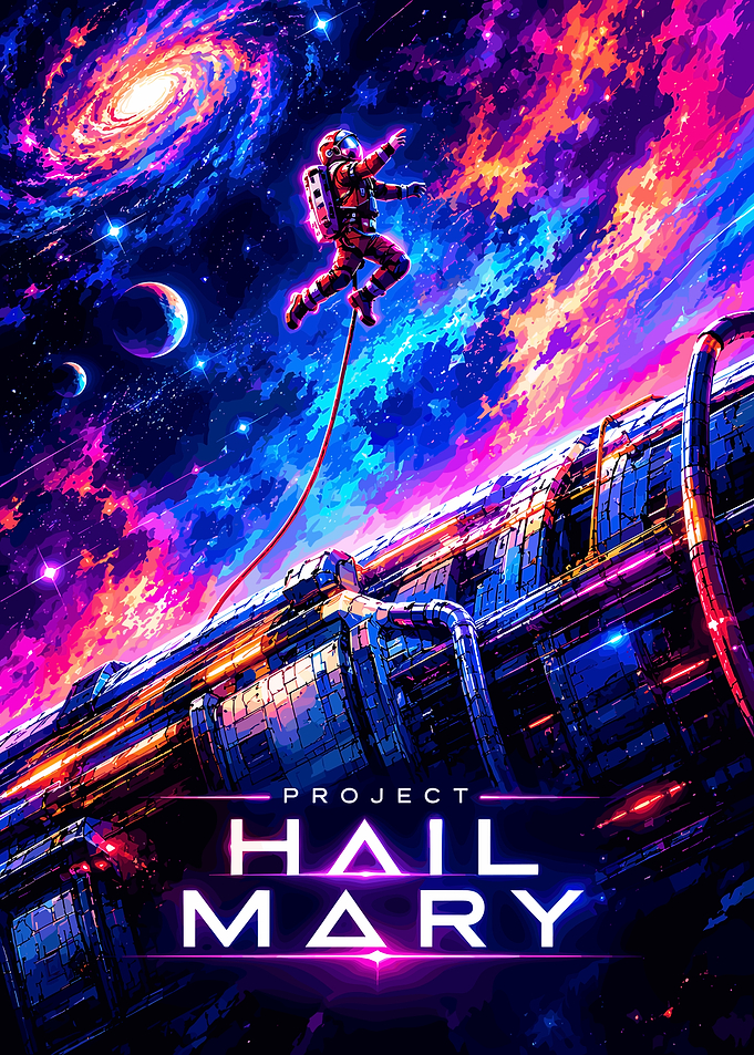 Project Hail Mary Space Poster