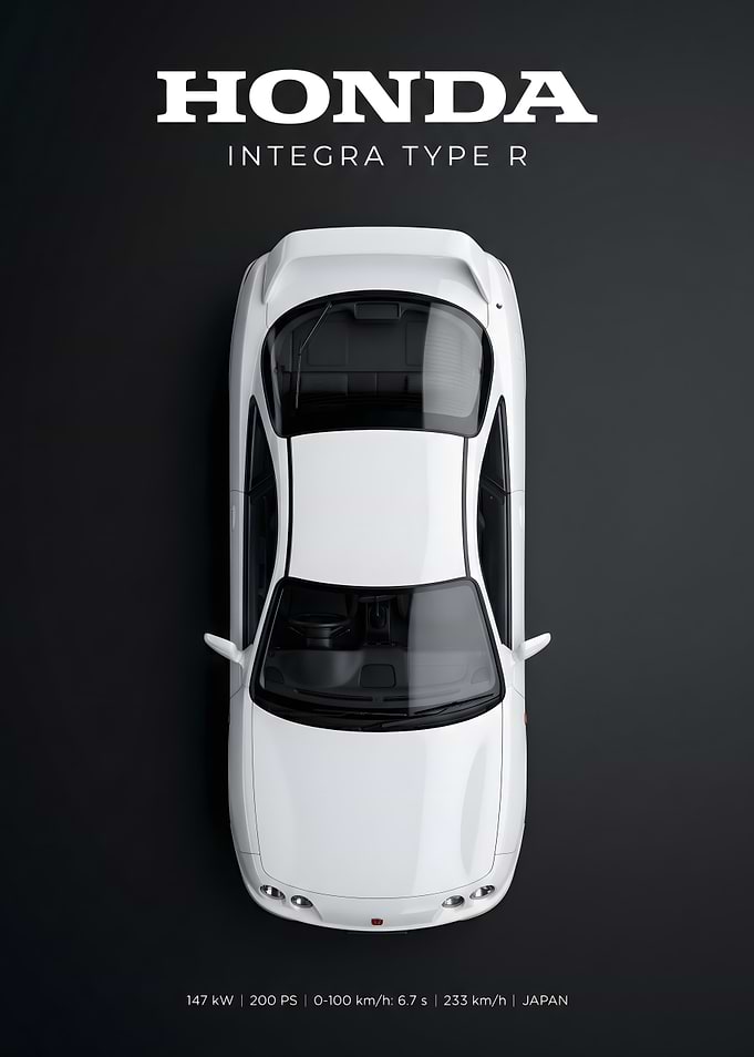 Honda Integra Type R Top View