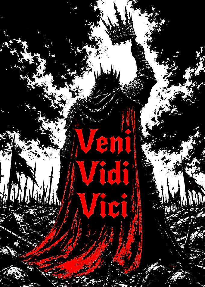 Veni Vidi Vici King Illustration