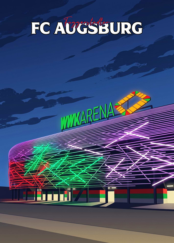 FC Augsburg WWK Arena Poster