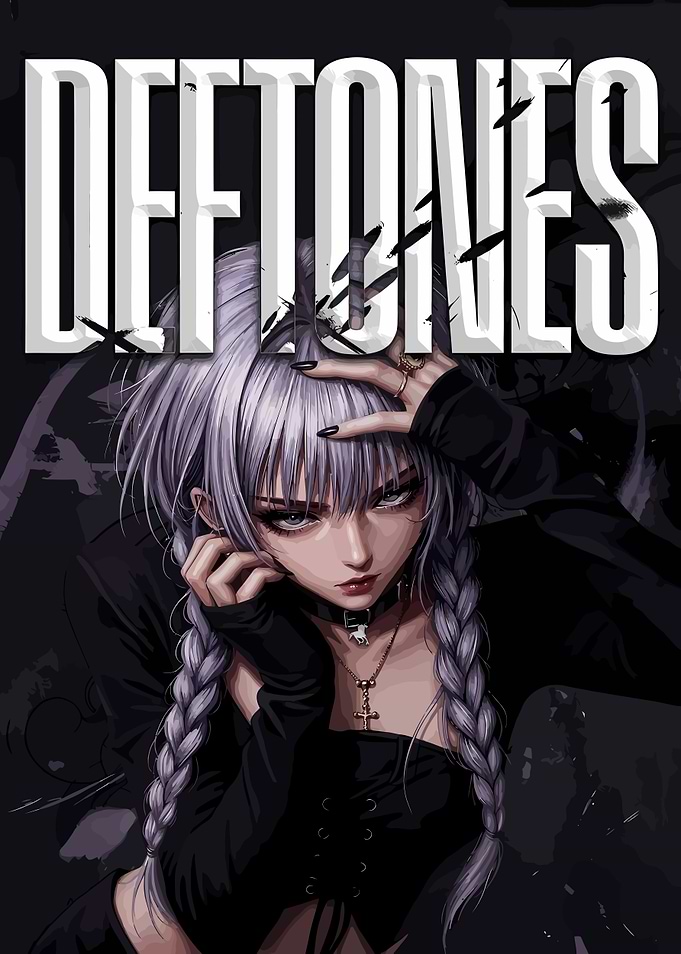 Deftones Anime Style Fan Art Poster