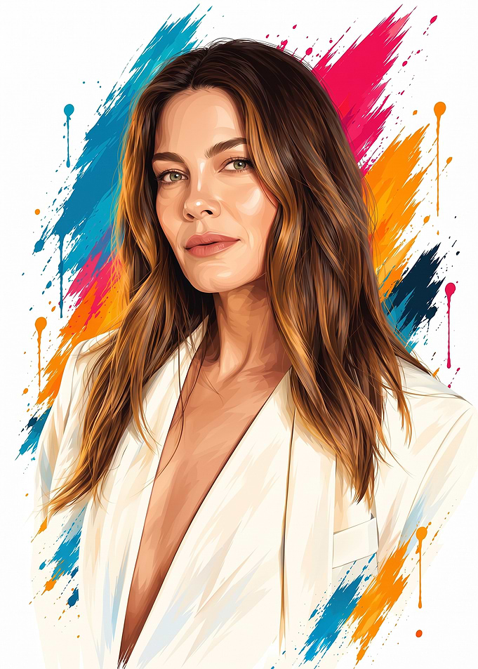 Michelle Monaghan Pop Art Portrait
