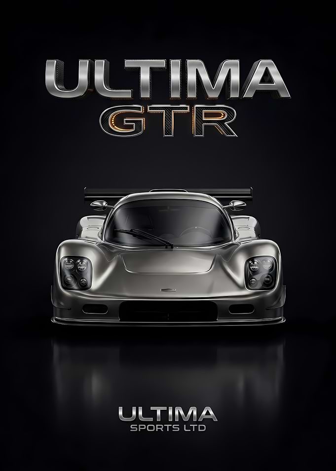 Ultima GTR Sports Car Poster