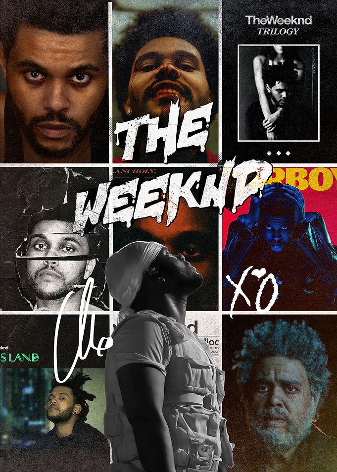 The Weeknd Collage Poster