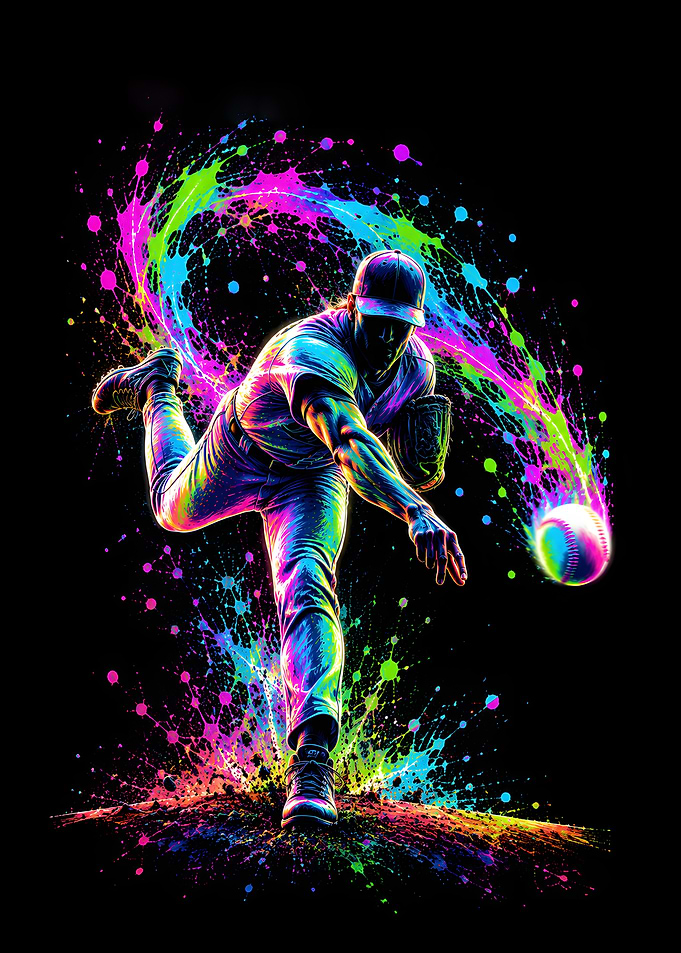 Neon Fastball Pitch