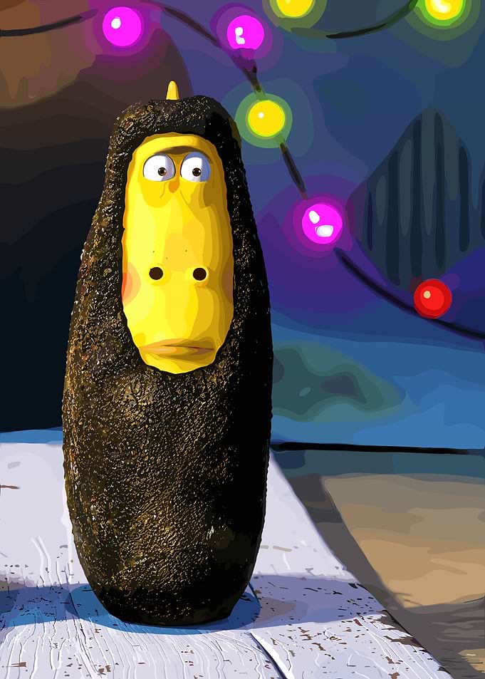 Minion in Avocado Costume