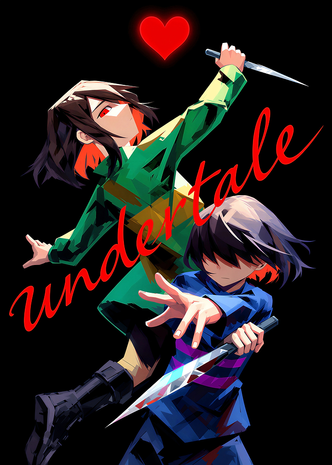 Undertale Frisk and Chara Fan Art