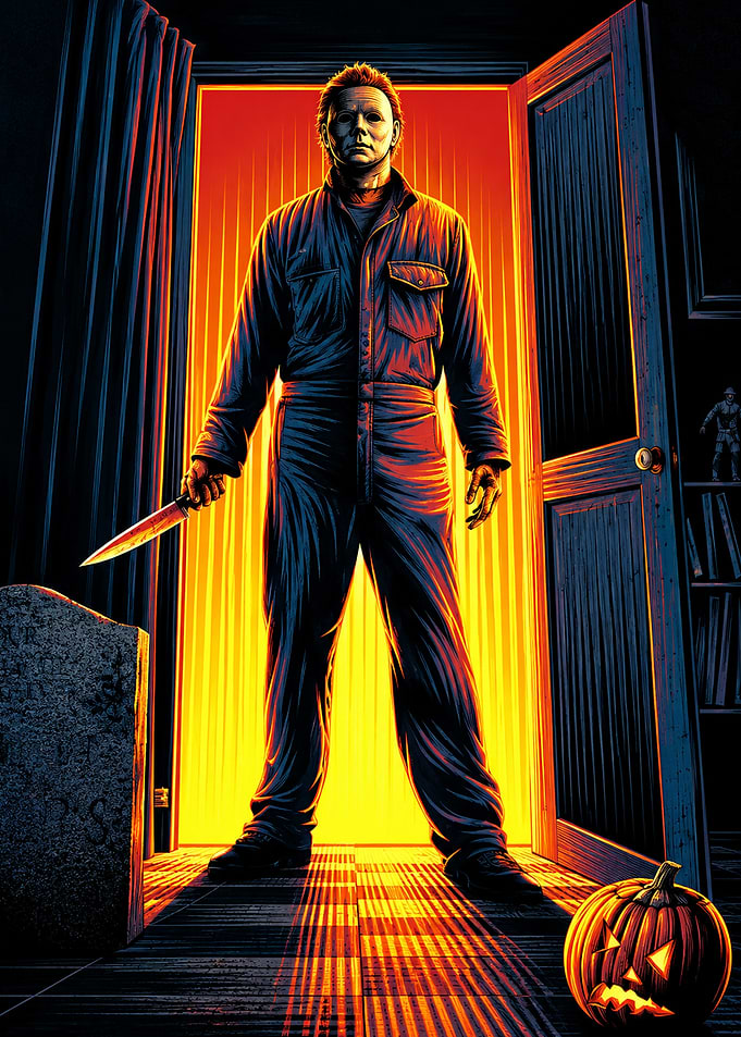 Michael Myers Halloween Movie Poster Art