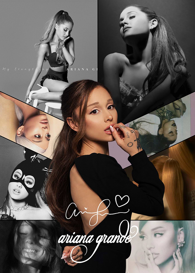 Ariana Grande Photo Collage Poster