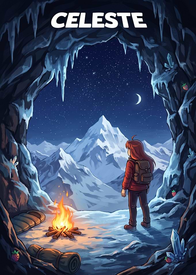 Celeste Mountain Night View