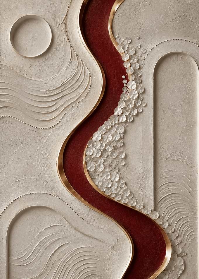 Abstract Textured Wall Art Sculpture