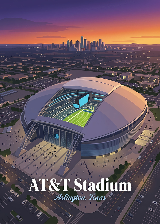 AT&T Stadium Arlington Texas Poster