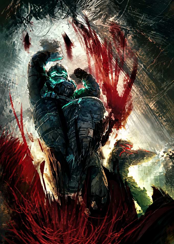 Dead Space Isaac Clarke Combat Art