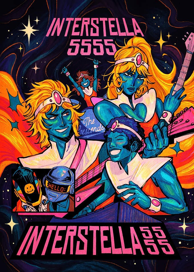 Interstella 5555 Anime Music Poster