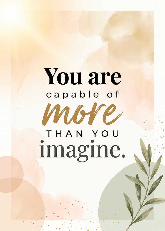 Inspirational Quote Wall Art Print