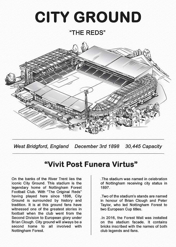 City Ground Stadium Print
