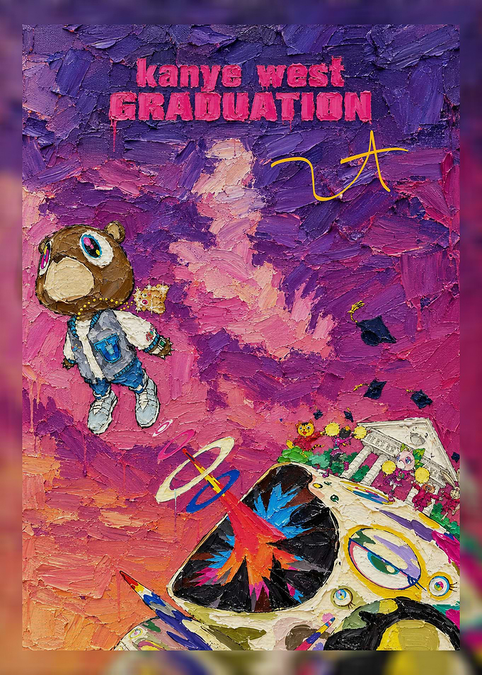 Kanye West Graduation Album Art Painting