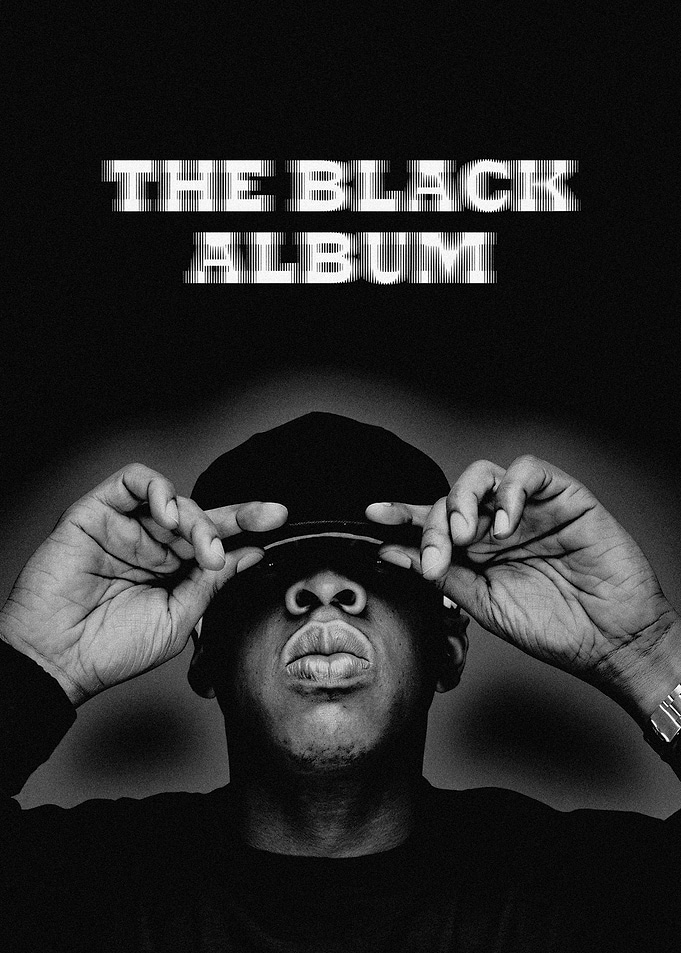 Jay-Z The Black Album Illustration Poster