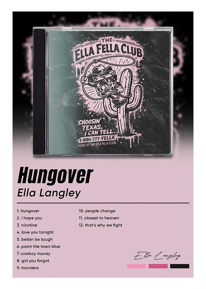 Ella Langley Hungover Album Poster