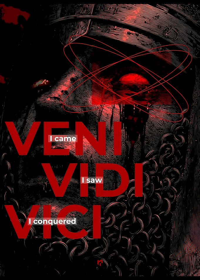Veni Vidi Vici Roman Warrior Poster