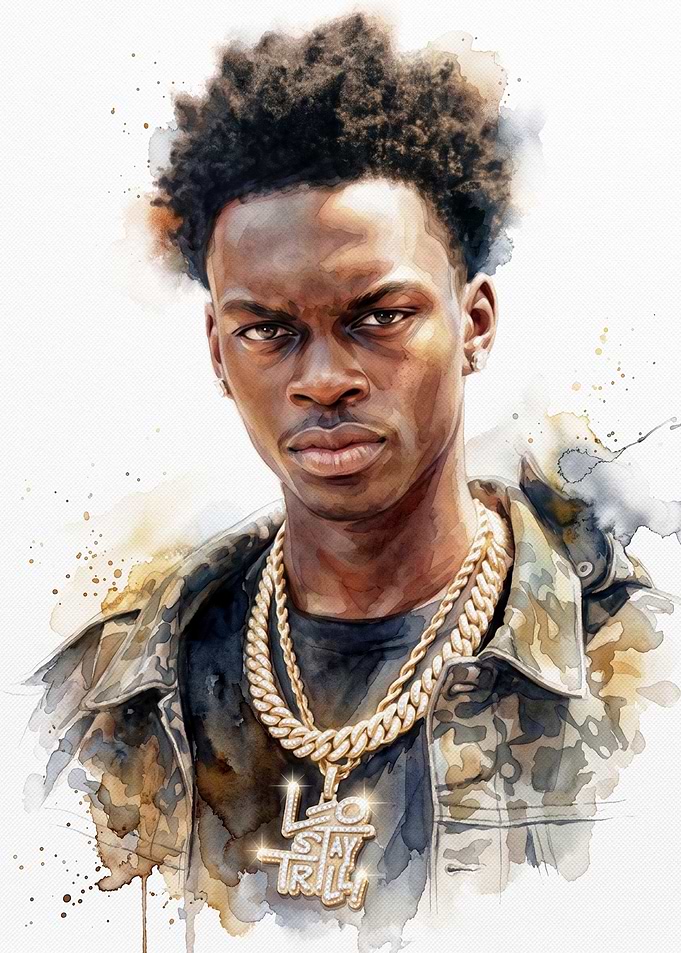 Watercolor Portrait of LilStayTrill