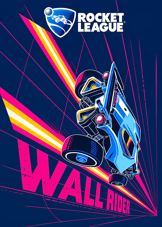 Rocket League Wall Rider Poster