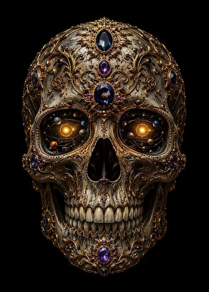 Cosmic Skull of the Planets