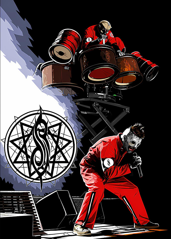 Slipknot Band Members Performing Live