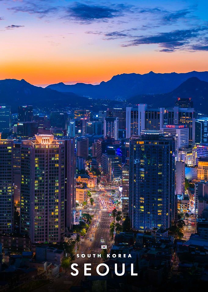 Seoul Cityscape at Sunset