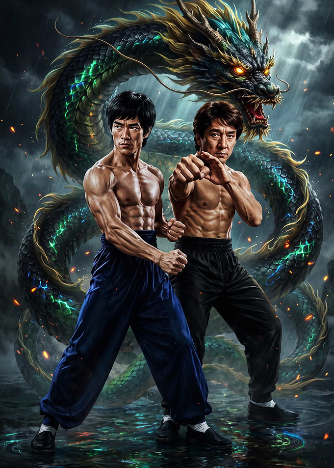 Martial Arts Dragon Legends Art