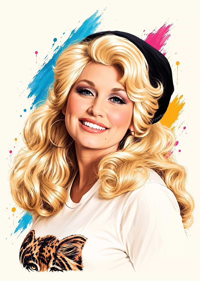 Dolly Parton Pop Art Portrait
