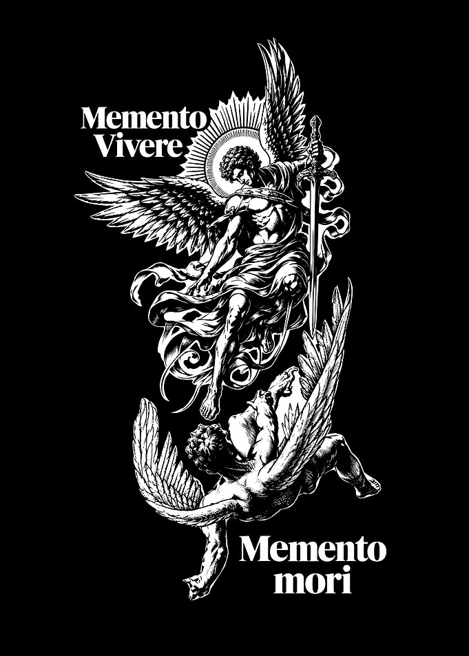 Memento Vivere Memento Mori Angel Illustration