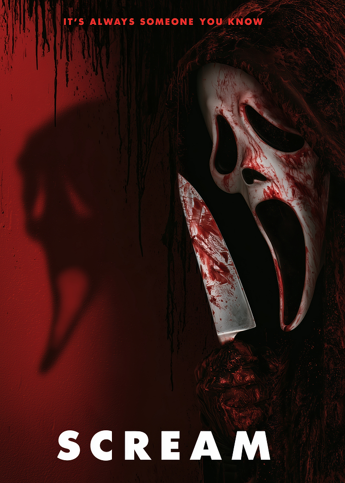 Scream Ghostface Horror Movie Poster