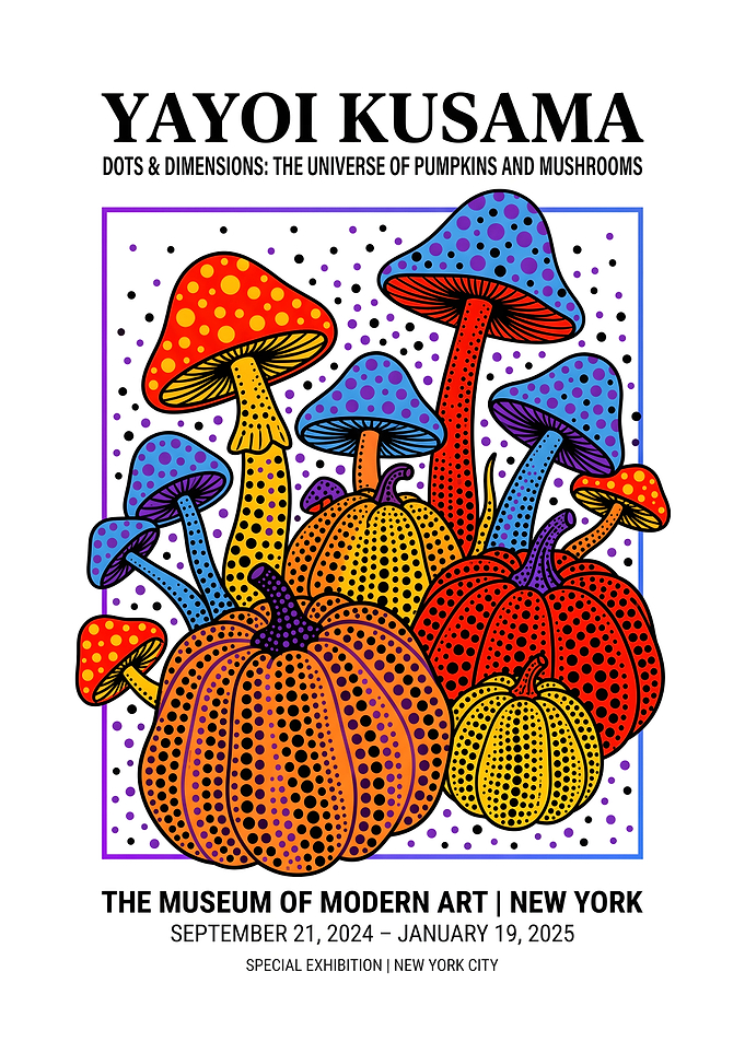 Yayoi Kusama Exhibition Poster