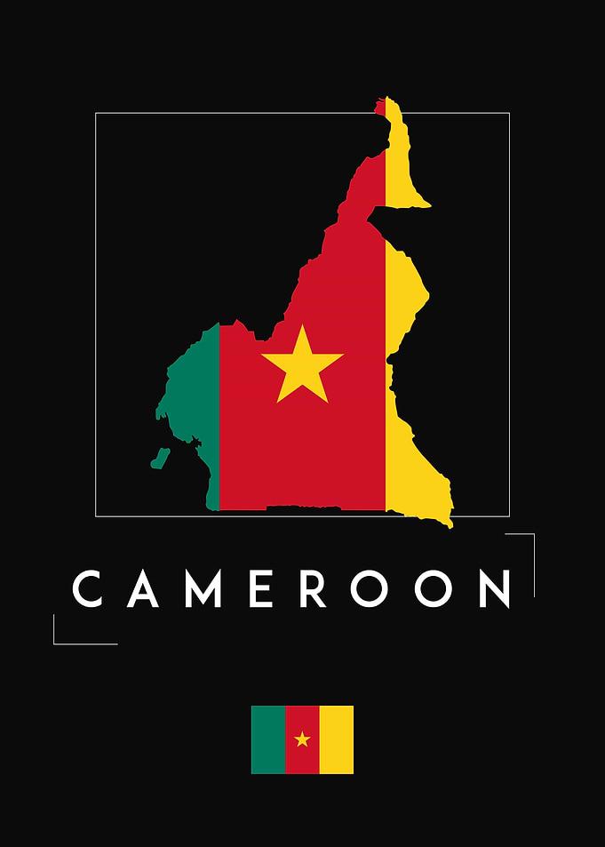 Cameroon Map Flag