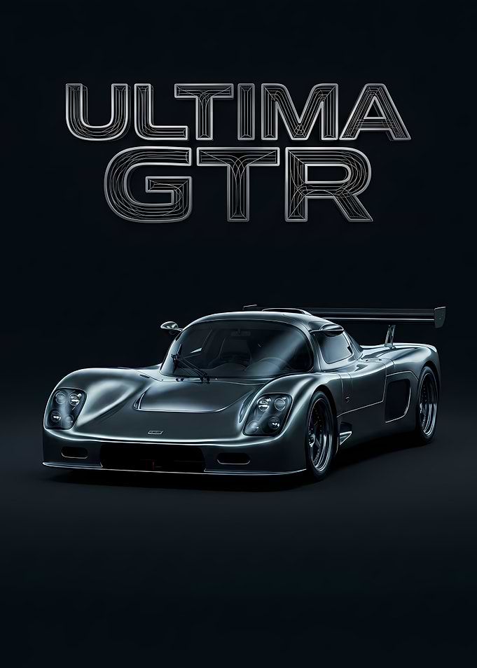 Ultima GTR Sports Car Poster